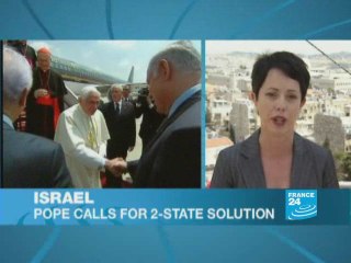 Israel: pope Benedict calls for 2-state solution