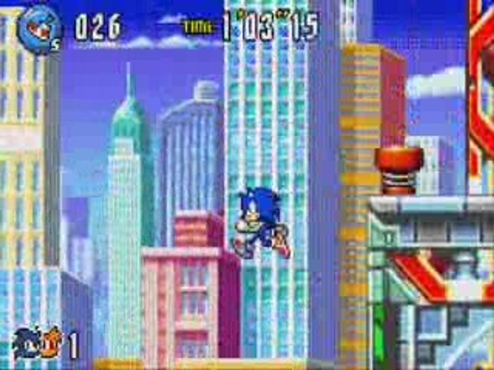 Sonic The hedgehog - His world Game GBA
