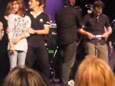 STEEVE ESTATOF remise du chèque à Bordeaux