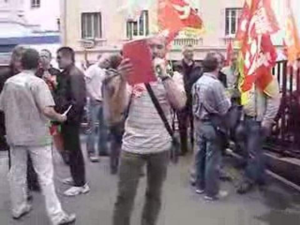 Action du 12 Mai 2009.Allocution de Fabien P.