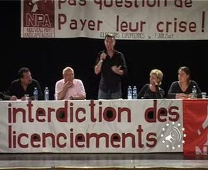 Européennes 2009 Meeting NPA de Vénissieux 1ère partie