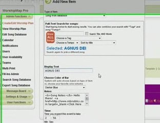 Create and Edit Worship Plans with WorshipMap Pro at LifeWay