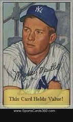 1952 Bowman 101 Mickey Mantle Baseball Trading Card