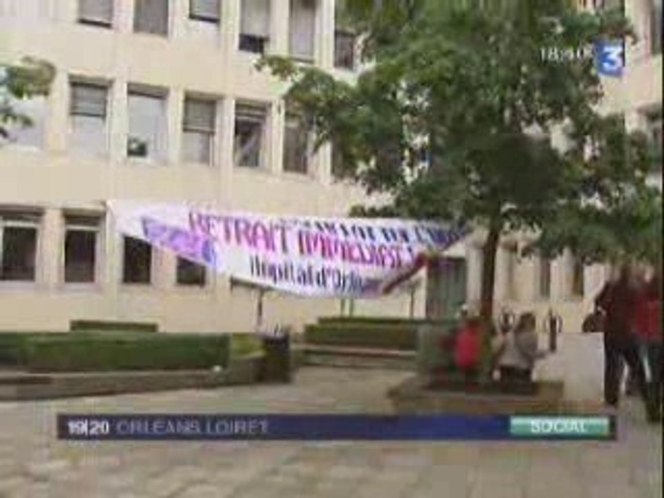France 3 Orléans - Occupation de la CPAM d'Orléans