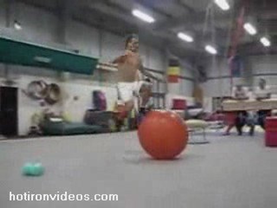 Man Dominates Exercise Ball