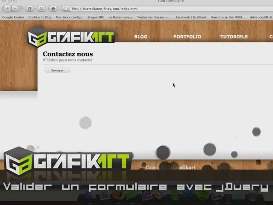 Tutoriel : Validation formulaire jquery