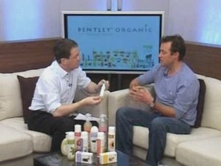 Bentley Organic's Jamie Bentley. Hand Sanitiser