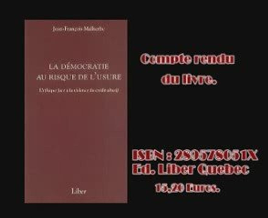 L'Usure est un crime - La preuve