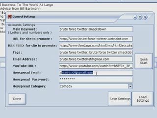 Brute Force SEO Social Site RSS Account Creator Software