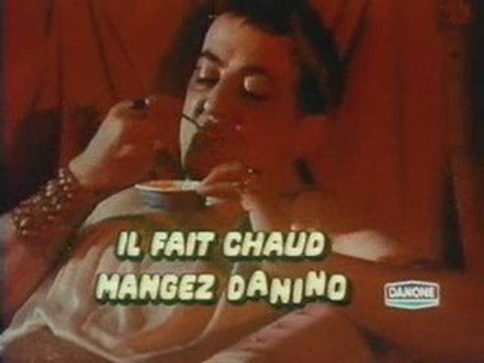 Pub Danino de Danone Coluche 1973