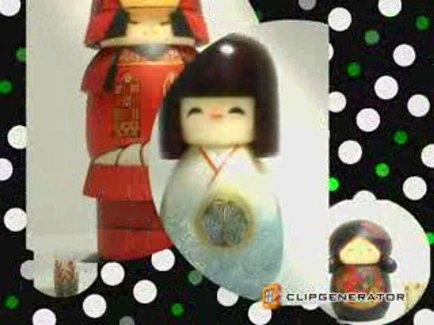 ⁣Japanese dolls