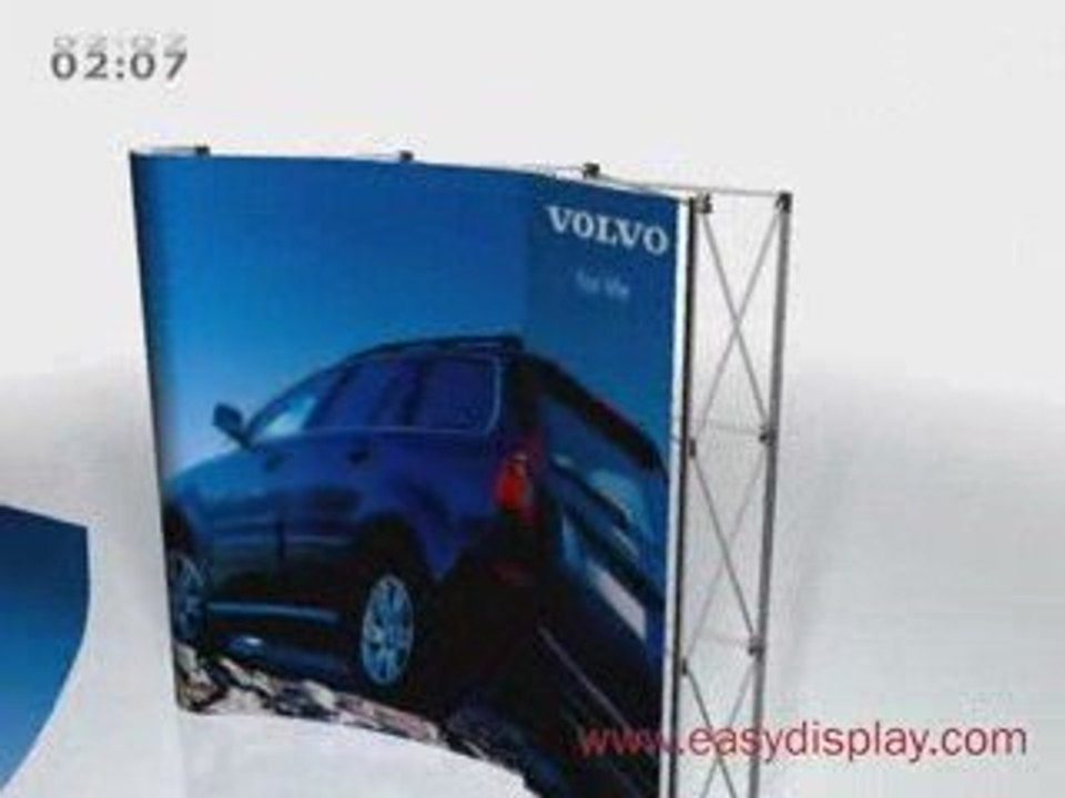 faltbares TEXTIL DISPLAY faltbar werbefläche werbeträger pos