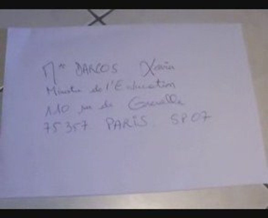 LLP - Censure Darcos Bonnet d'Ane d'Or Avril 2008 -