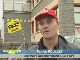 Mouvement de Grève à plerin des facteurs filmé par armortv