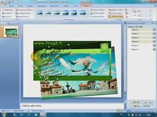 Démo PowerPoint 2007 pour faire des photomontages