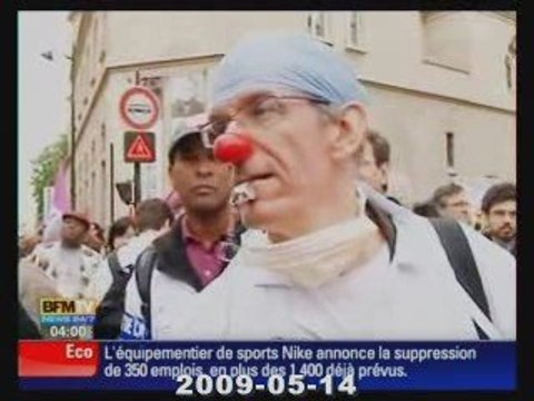 Manifs Hospitaliers Universitaires vs lois Sarkozy