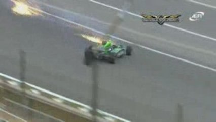 IRL Indy 500 2009 practice Sharp crashes