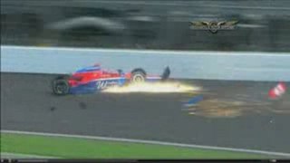 IRL Indy 500 2009 practice John Andretti crashes