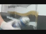 Graffiti removal. Anti graffiti. easy-on, easy-off