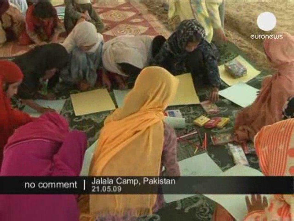 Enfants réfugiés au camp de Jalala