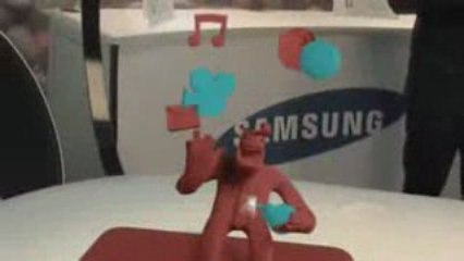 publicité samsung N310 - pâte à modeler