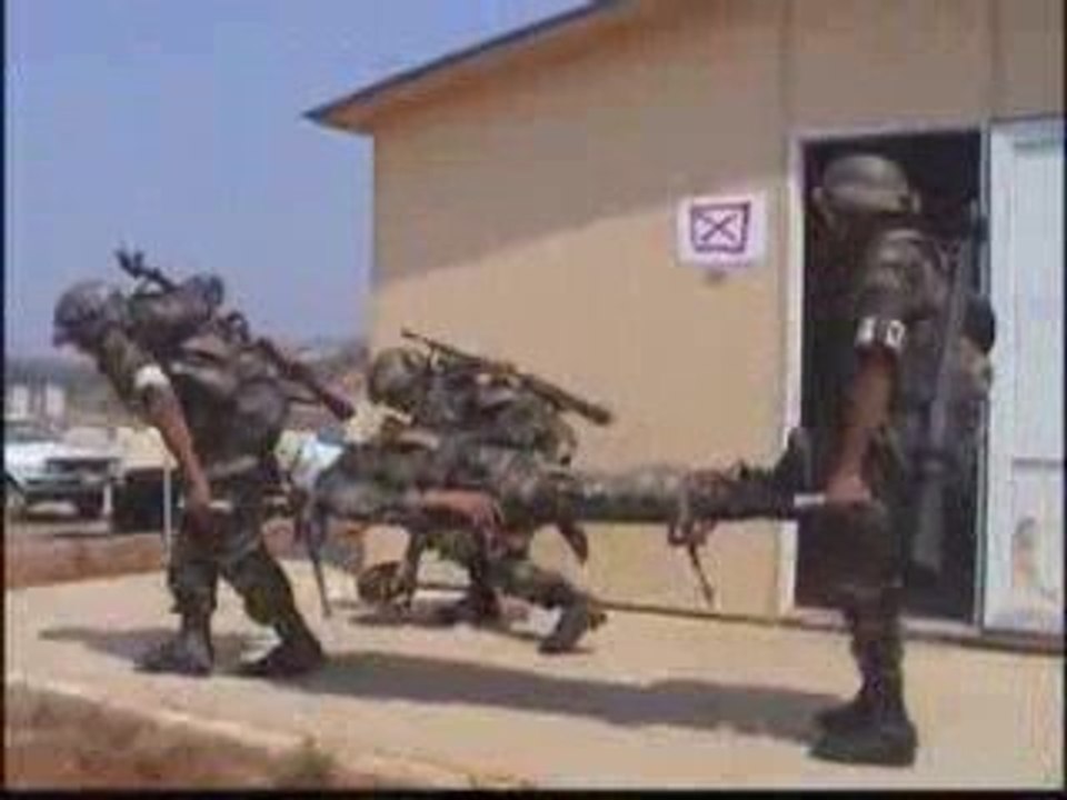 Entrainement de l'armée turc à la guerre asymétrique