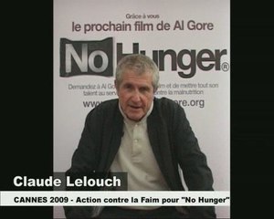 No Hunger : Claude Lelouch demande à Al Gore