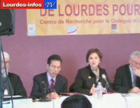 Intervention de Mme Hind Khoury journée de la Paix Lourdes