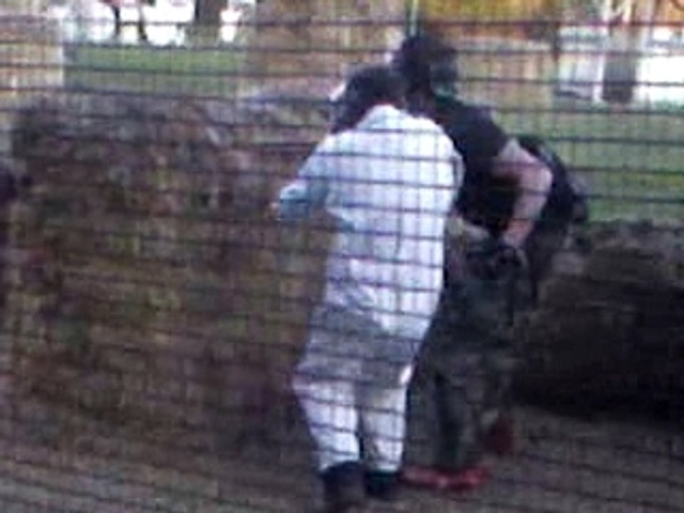 cour de paint-ball sur le terrain