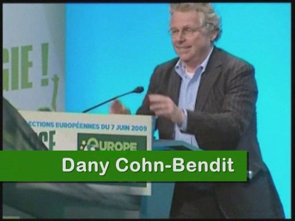 Dany Cohn-Bendit au meeting Europe Ecologie à Nice