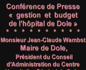 Le CHG Louis Pasteur à Dole refuse le buget 2009