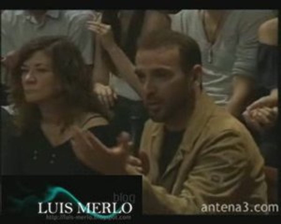 Luis en la rueda de prensa de la 5ªtemporada de El Internado