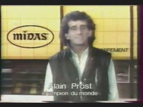 Pub Midas Alain Prost 80's