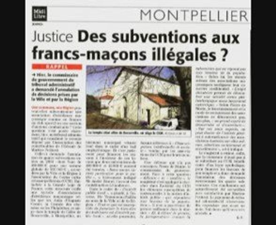 LLP - Magouilles maçonniques à Montpellier