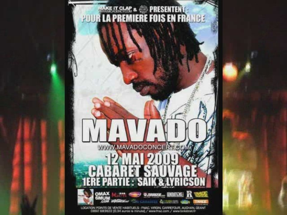 Mavado Live in Paris @ CabaretSauvage 12/05/09 integrale