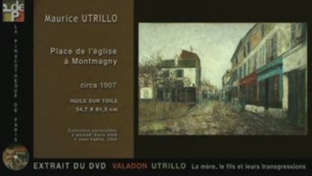 Maurice Utrillo, Place de l'église à Montmagny, c1907