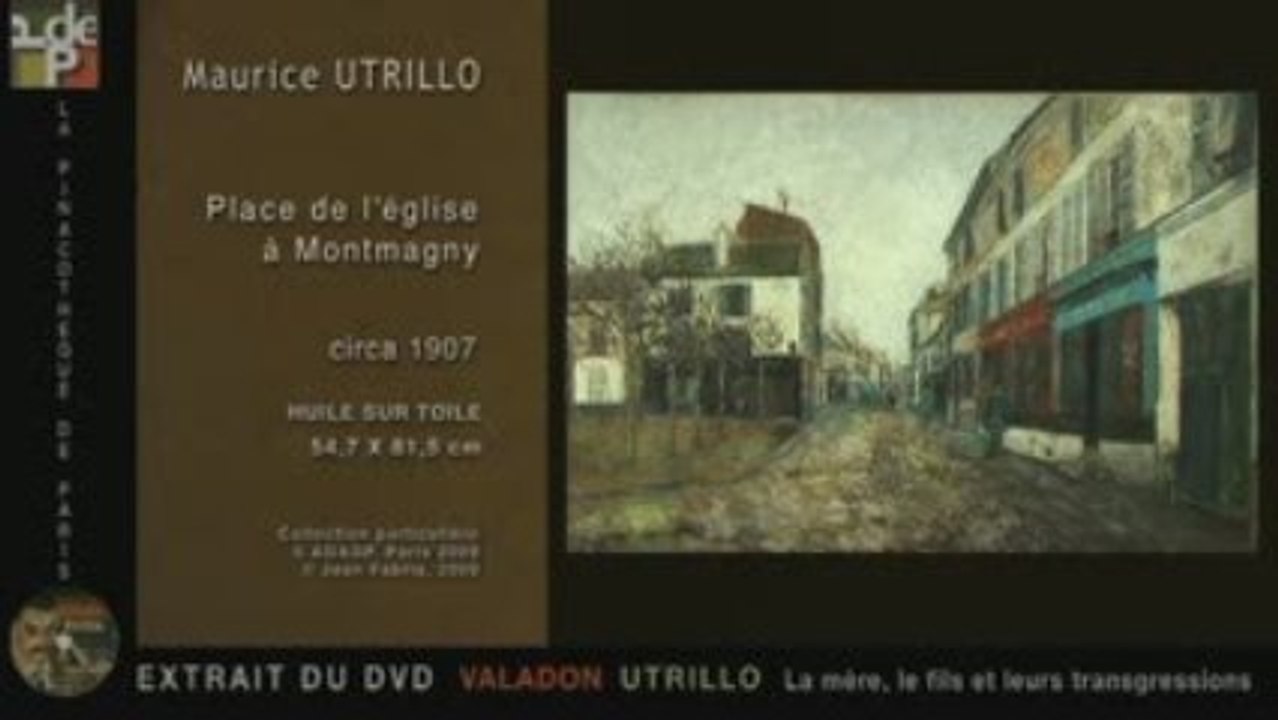 Maurice Utrillo, Place de l'église à Montmagny, c1907