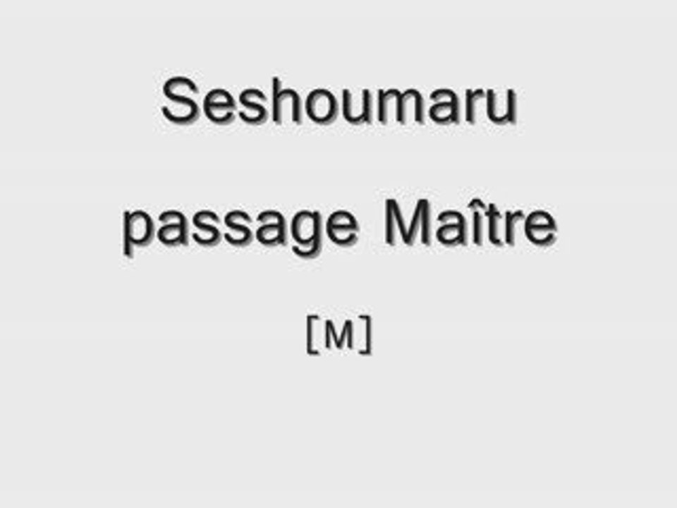 [FLYFF FR] Seshoumaru passage master
