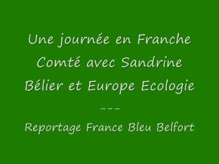 Journée de campagne de Sandrine Bélier en Franche Comté