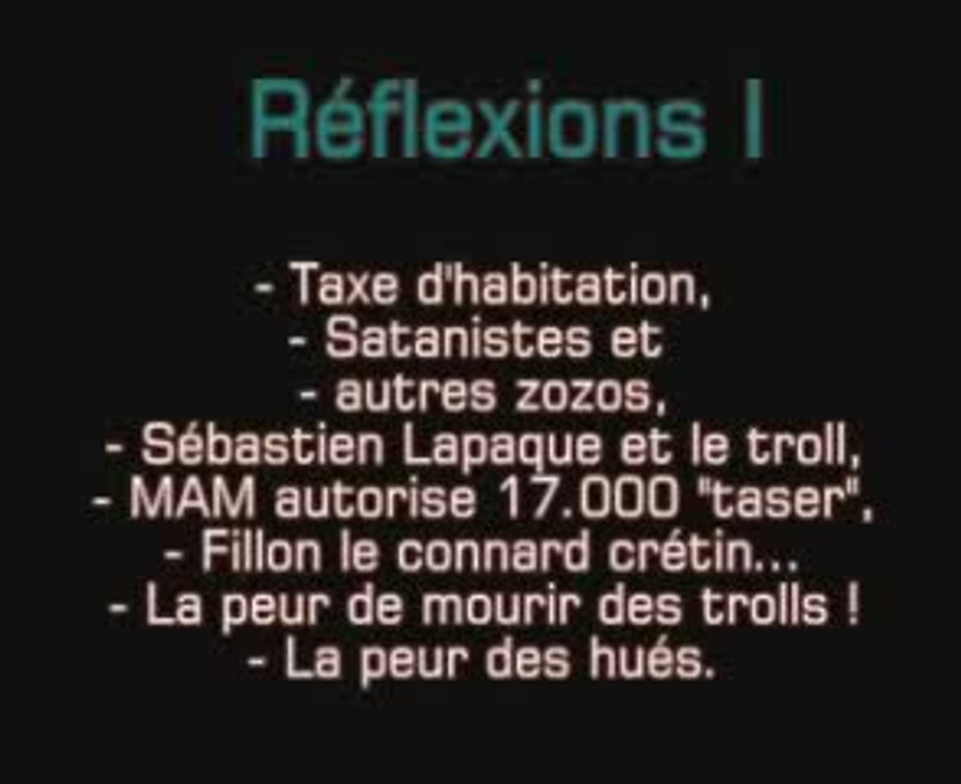 LLP - Réflexions I - une vidéo Actu et Politique