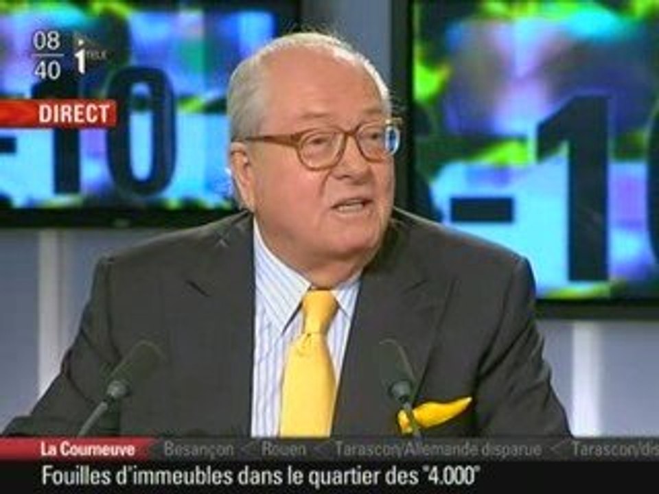 Jean-Marie le Pen sur i-télé 18/5/2009