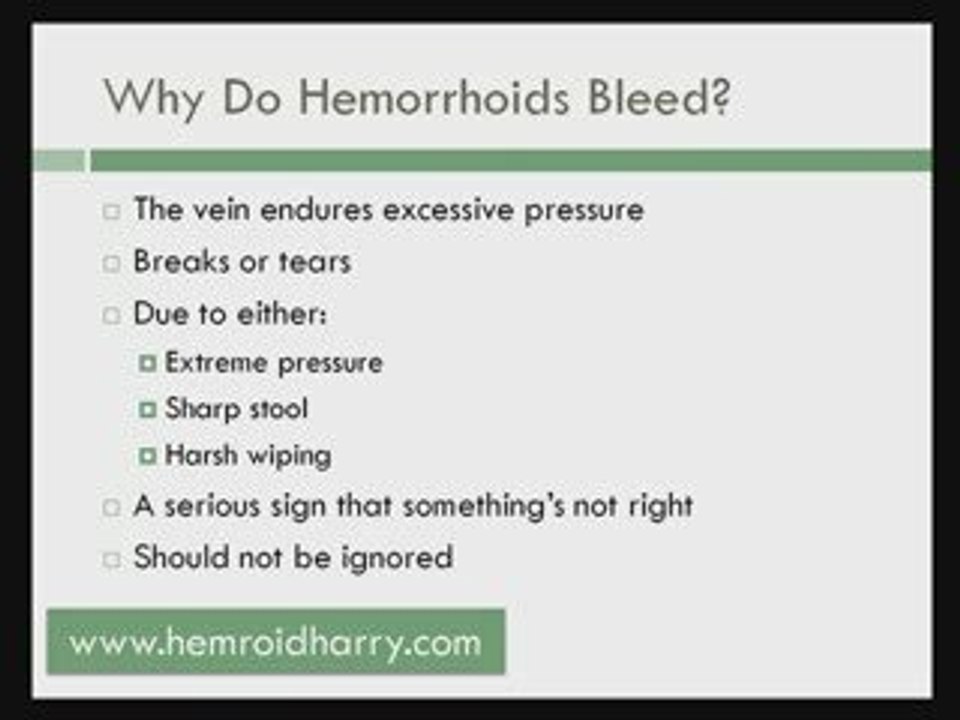 Heal Bleeding Hemorrhoids