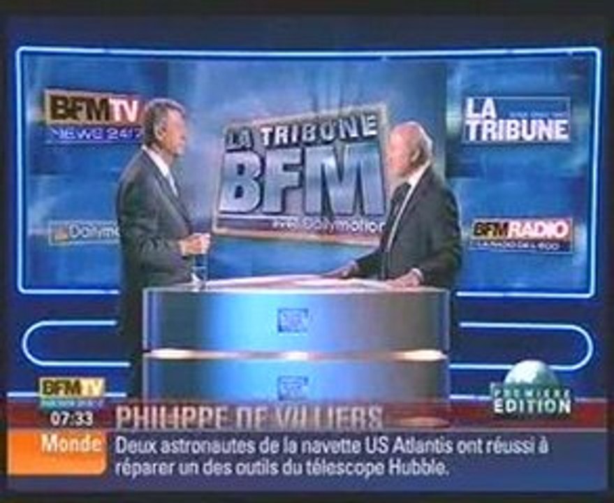 Philippe de Villiers sur BFM TV le 18 mai 2009.