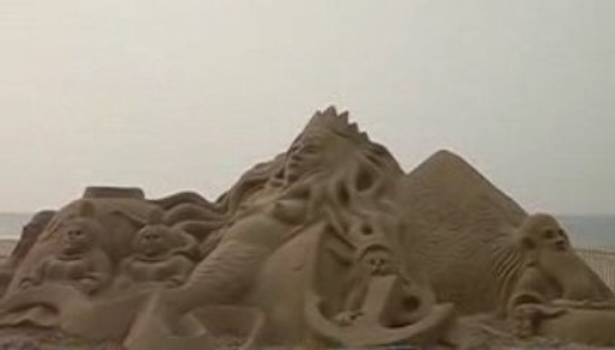 Sirène de sable plage de Quiberon