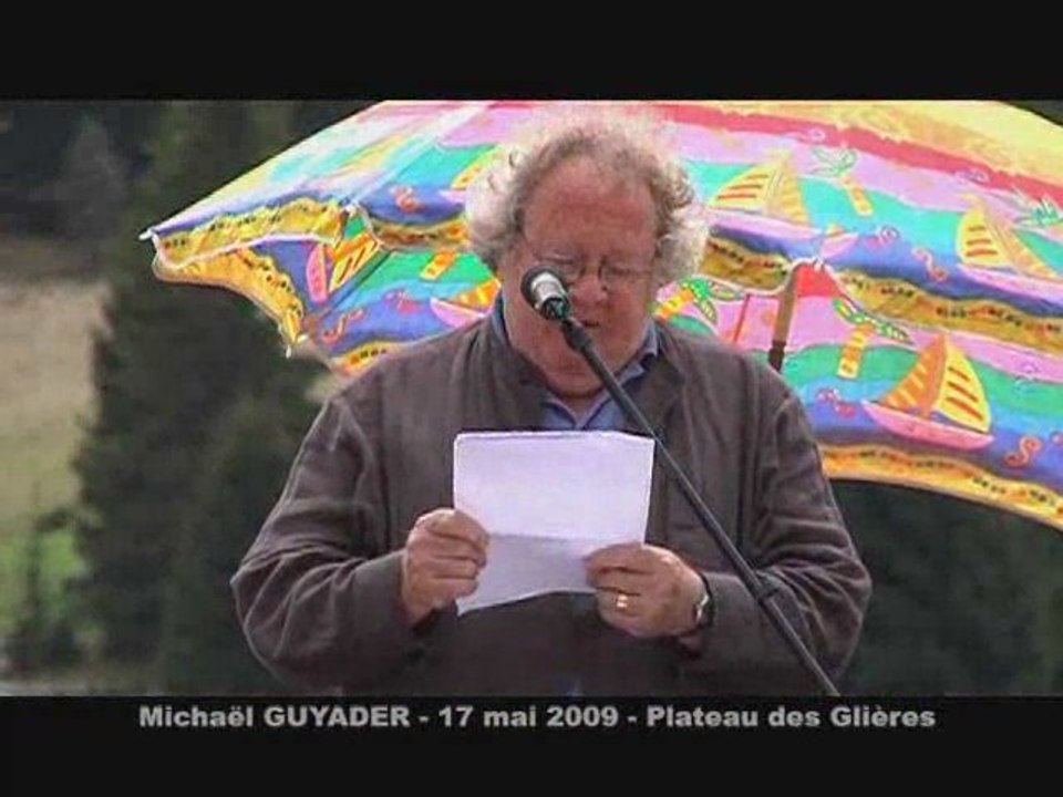 Michaël Guyader au plateau des Glières 17 mai 2009