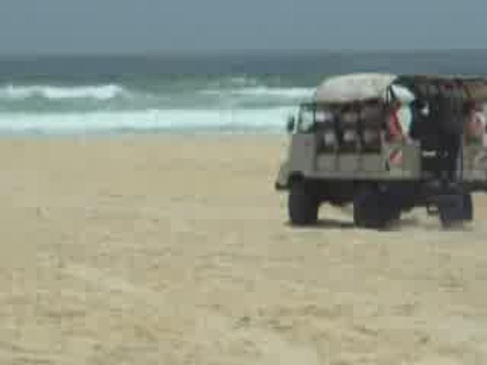 Sur le parcours de la dernière étape du Paris-Dakar