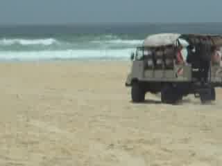 Sur le parcours de la dernière étape du Paris-Dakar