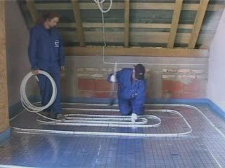 Монтаж водяного тёплого пола