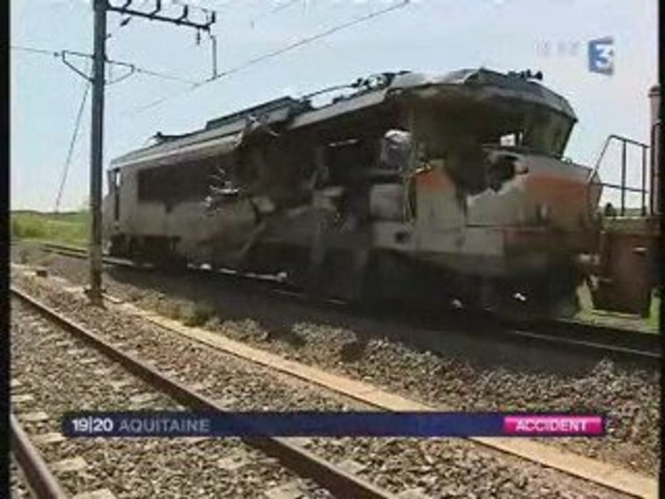 accident ferroviaire dans un tunnel en charente