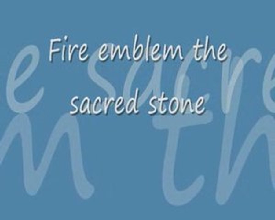 [Fire Emblem] The Sacred Stone W.T. personnage ross